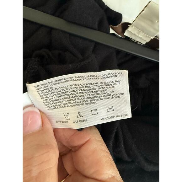 Vintage America Blues Black Boho Embroidered Top Size XXL - Picture 5 of 9